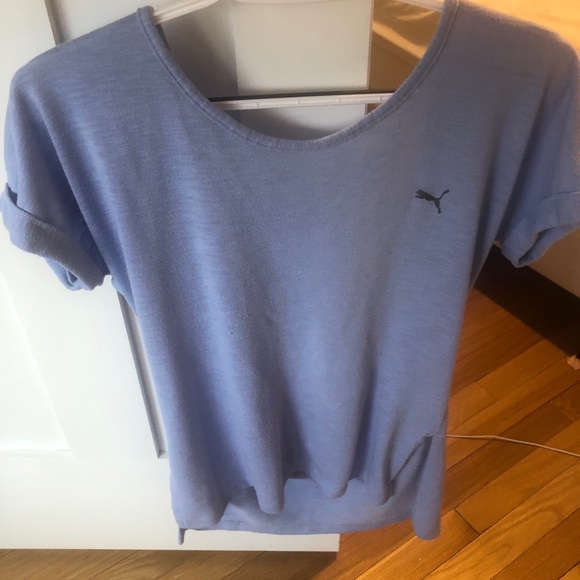 Puma Tops - All Blue Puma Short Sleeved Shirt